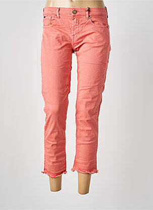 Pantalon 7/8 fermeture zippée sous rabat boutonné taille normale rose RED LEGEND femme