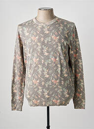 Pull col rond manches longues gris SOLID homme