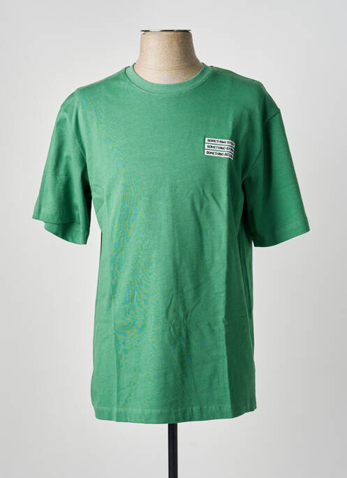 T-shirt coupe droite manches courtes vert SOLID femme