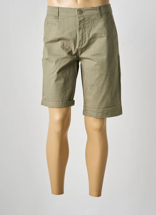 Bermuda coupe droite vert SOLID homme