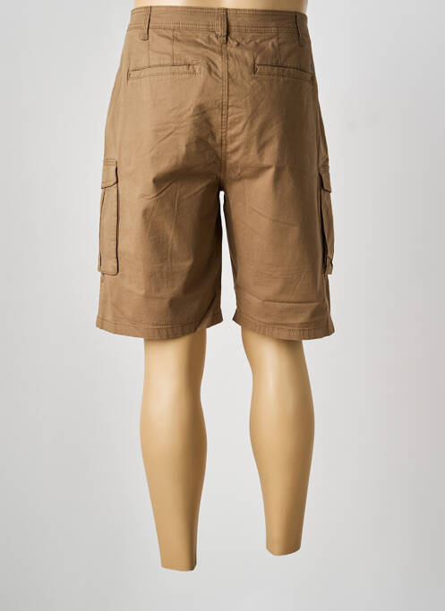 Bermuda coupe droite marron SOLID homme