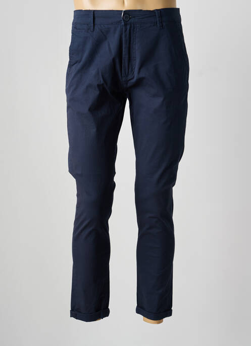 Pantalon chino bleu SOLID homme