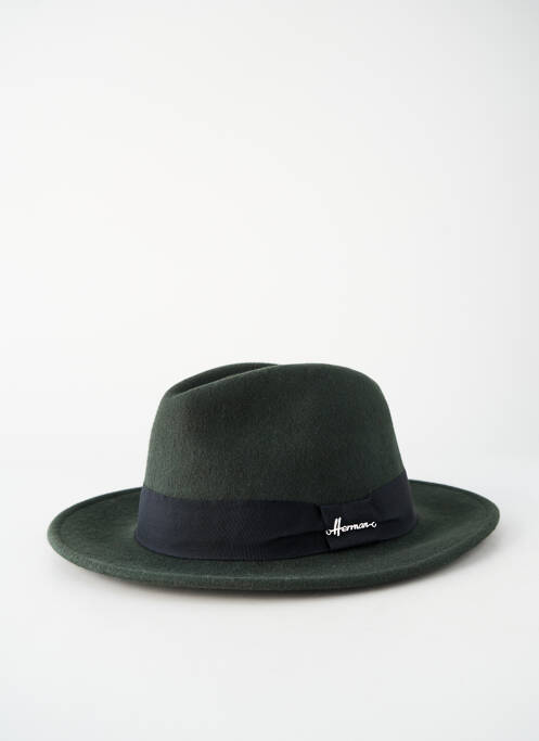 Chapeau vert HERMAN homme