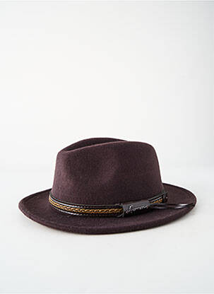Chapeau marron HERMAN homme