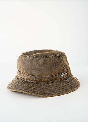 Chapeau doublure marron HERMAN homme