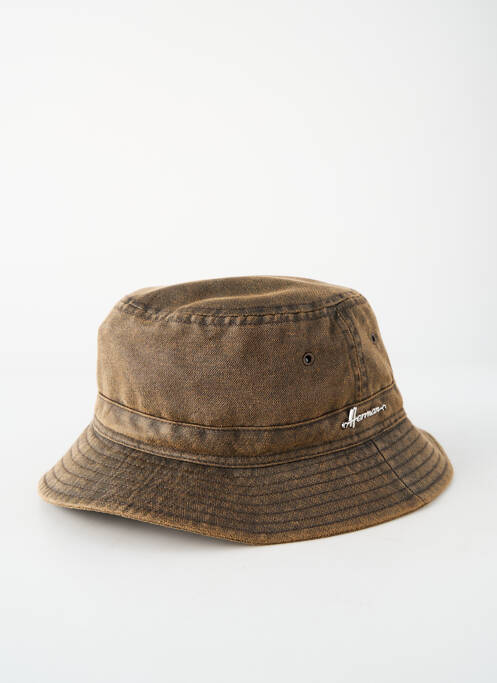 Chapeau doublure marron HERMAN homme