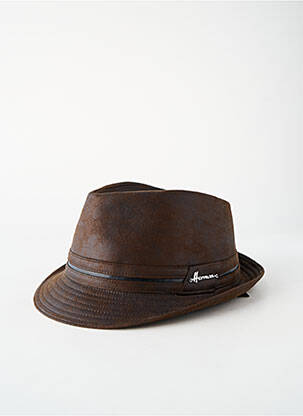 Chapeau marron HERMAN homme