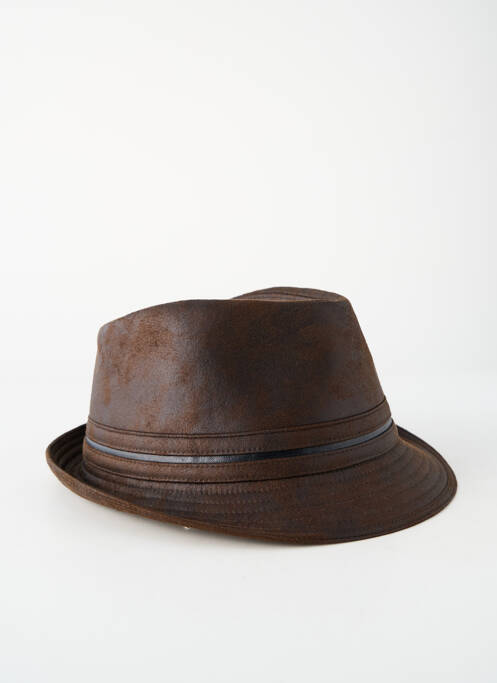 Chapeau marron HERMAN homme