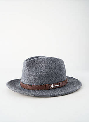 Chapeau gris HERMAN homme