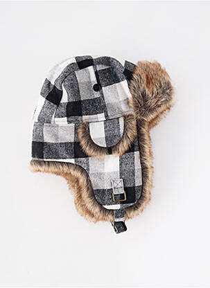 Bonnet forme chapka blanc HERMAN femme