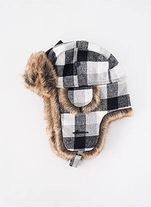 Bonnet forme chapka blanc HERMAN femme