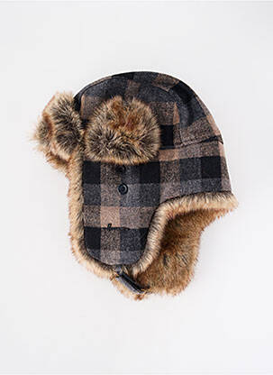 Bonnet forme chapka gris HERMAN femme