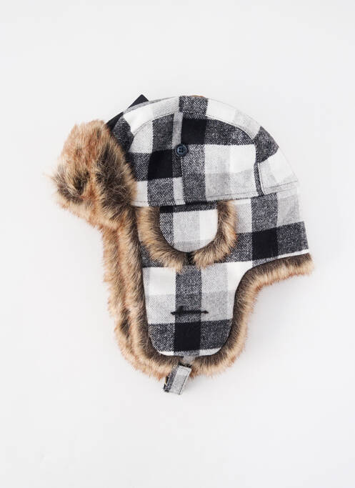 Bonnet forme chapka blanc HERMAN femme