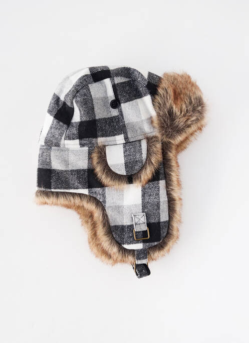 Bonnet forme chapka blanc HERMAN femme