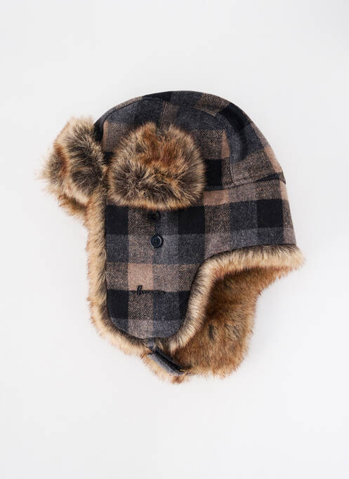 Bonnet forme chapka gris HERMAN femme