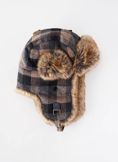 Bonnet forme chapka gris HERMAN femme