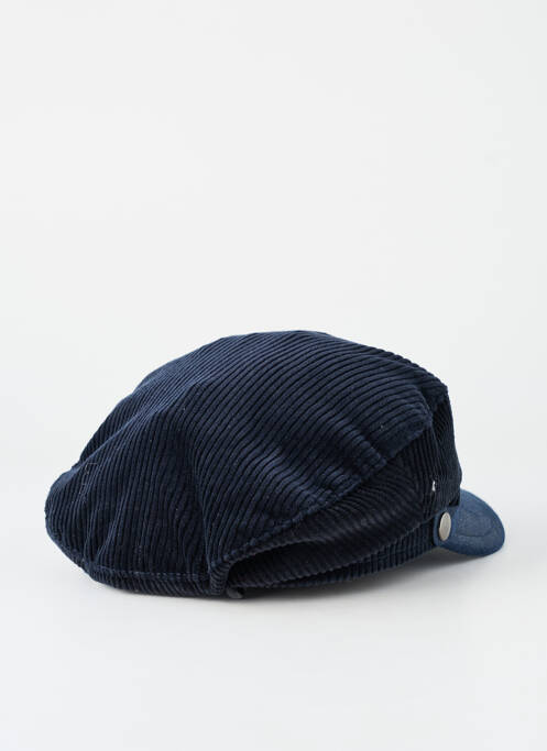 Casquette tissage velours bleu HERMAN homme
