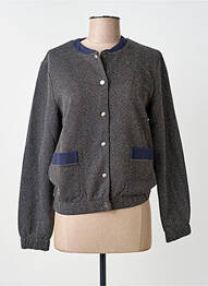 Veste casual col rond bleu ONLY femme