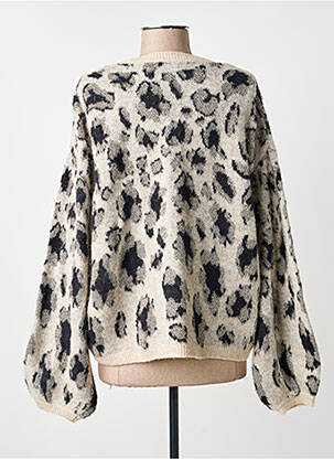 Pull resserrée sur le bas manches longues beige ONLY femme