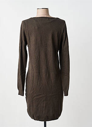 Robe pull col v manches longues vert VERO MODA femme