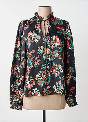 Blouse imprimé fantaisie manches longues noir VERO MODA femme