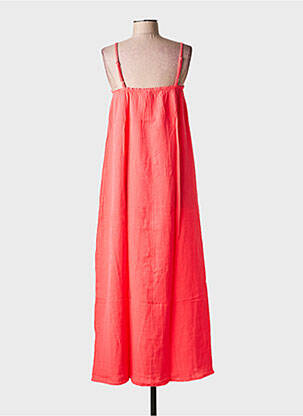 Robe longue coupe évasée fines bretelles rose VERO MODA femme