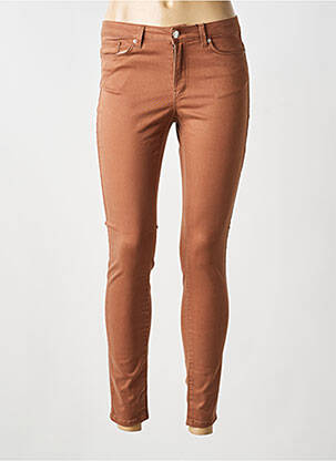 Pantalon 7/8 stretch taille normale marron VERO MODA femme