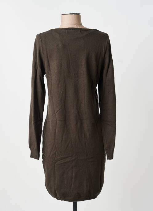 Robe pull col v manches longues vert VERO MODA femme