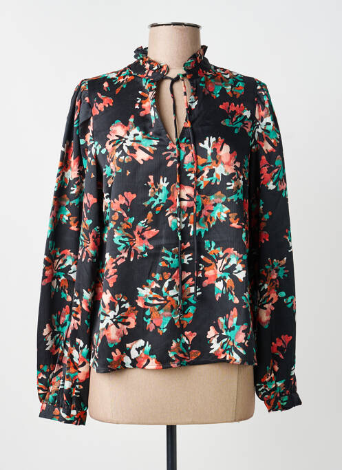 Blouse imprimé fantaisie manches longues noir VERO MODA femme