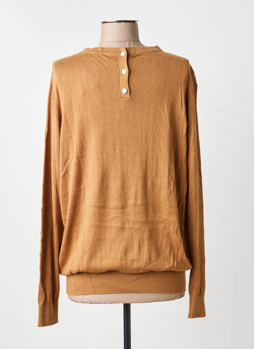 Pull col bateau manches longues beige VERO MODA femme