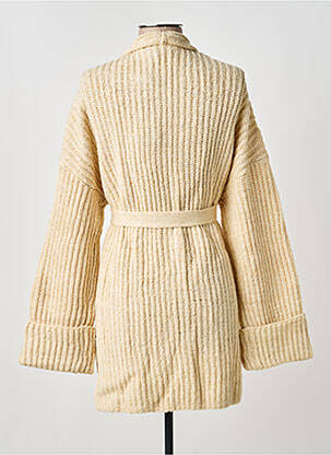 Gilet manches longues coupe cintrée beige YEST femme