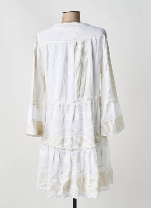 Robe courte manches longues manches longues blanc ESQUALO femme