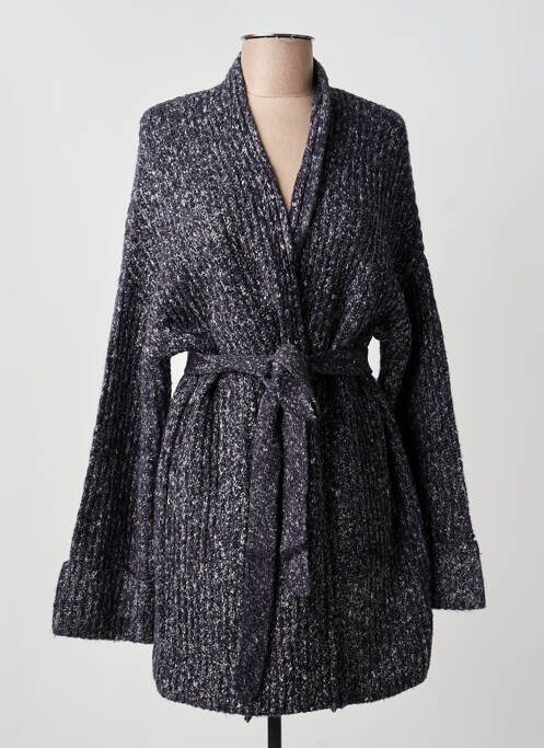 Gilet manches longues coupe cintrée gris YEST femme