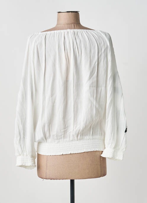 Blouse col rond manches longues blanc ESQUALO femme