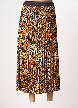 Jupe longue tissage crêpe orange ESQUALO femme