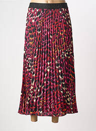 Jupe longue tissage plissé violet ESQUALO femme