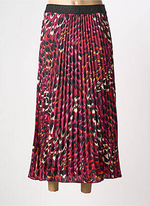 Jupe longue tissage plissé violet ESQUALO femme