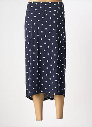 Jupe mi-longue taille normale bleu YOEK femme