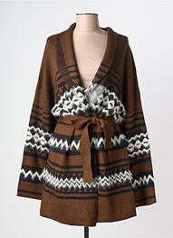 Veste casual coupe cintrée marron ESQUALO femme