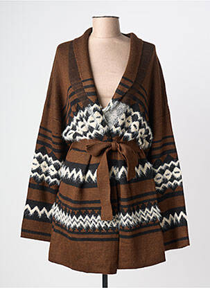 Veste casual coupe cintrée marron ESQUALO femme