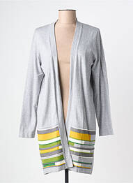 Gilet manches longues stretch gris SCORZZO femme