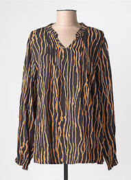 Blouse col rond manches longues noir CISO femme