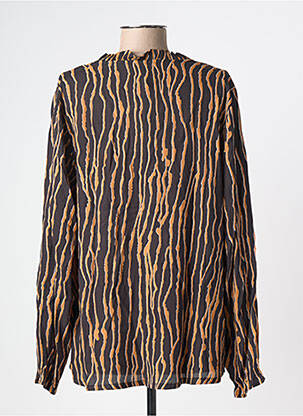Blouse col rond manches longues noir CISO femme