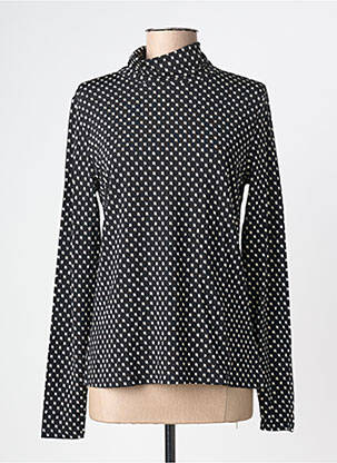 Pull col roulé coupe cintrée manches longues noir YEST femme