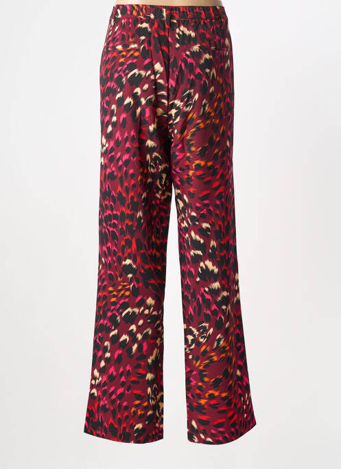 Pantalon droit fermeture zippée sous rabat boutonné taille normale violet ESQUALO femme