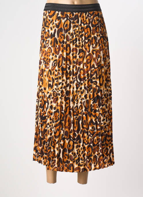 Jupe longue tissage crêpe orange ESQUALO femme