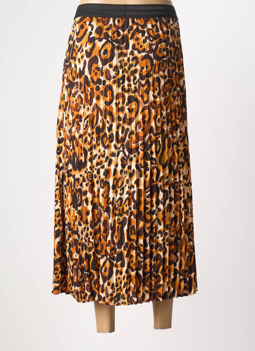Jupe longue tissage crêpe orange ESQUALO femme