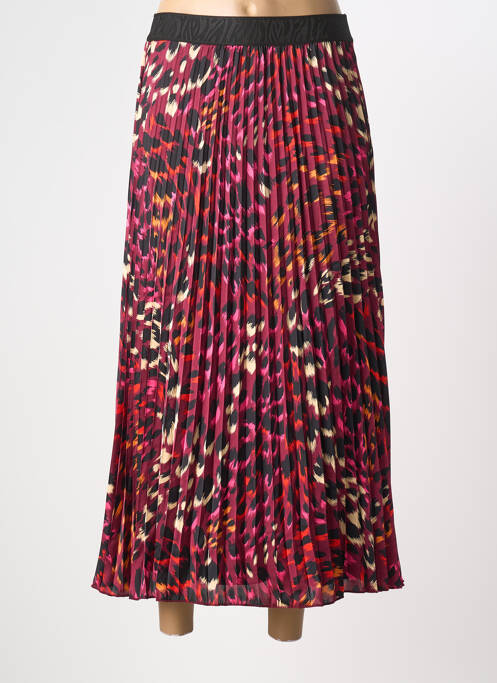 Jupe longue tissage plissé violet ESQUALO femme