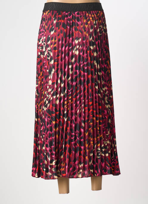 Jupe longue tissage plissé violet ESQUALO femme