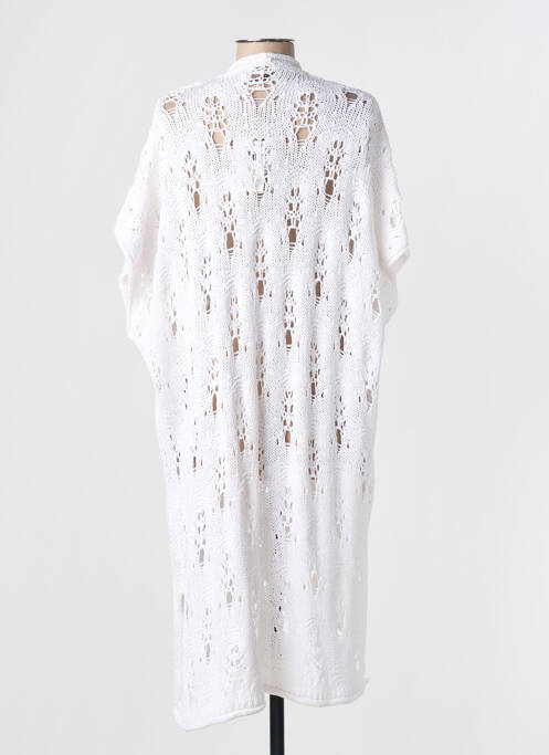 Gilet manches courtes blanc MAT. femme